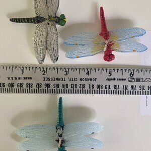 Wax Dragonfly floating candles set of 3 in box